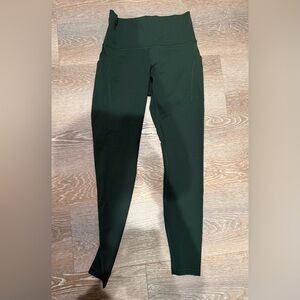 Lululemon Wunder Train high rise tight with pockets, 28”, legacy green, size 8